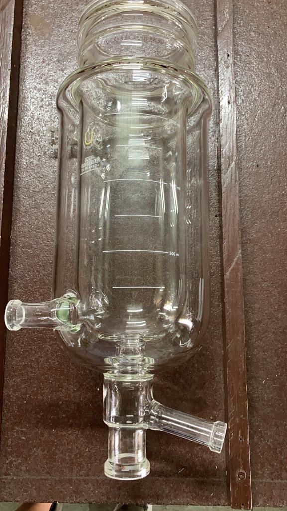 A finished custom glass vessel